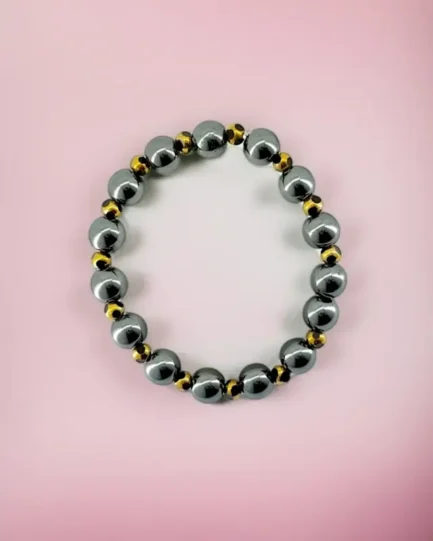 Grounded Strength Hematite Bracelet – Designed for Protection & Focus - Image 3