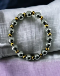 Grounded Strength Hematite Bracelet – Designed for Protection & Focus