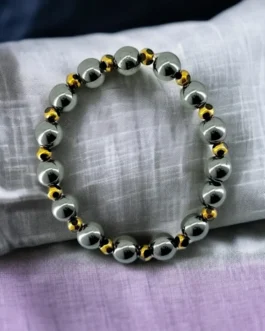 Grounded Strength Hematite Bracelet – Designed for Protection & Focus
