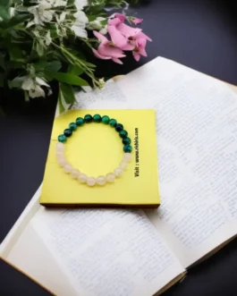 Heart & Mind Harmony Bracelet – Azurite & Rose Quartz