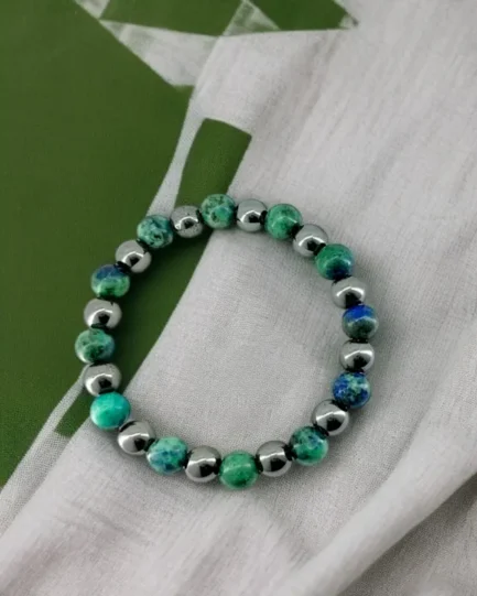 Mystic Mind: Azurite & Hematite Intuition Bracelet - Image 2