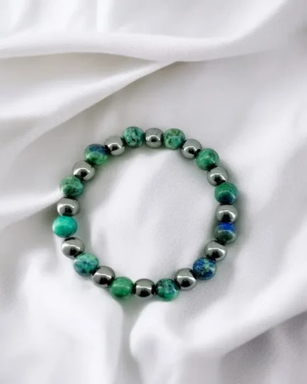 Mystic Mind: Azurite & Hematite Intuition Bracelet - Image 3