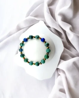 Azurite Healing Bracelet with Elegant Bead Design