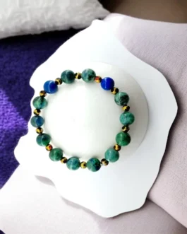 Azurite Healing Bracelet with Elegant Bead Design
