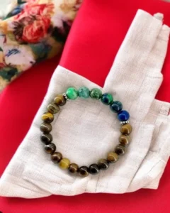 Inner Vision & Power Bracelet – Azurite & Tiger Eye