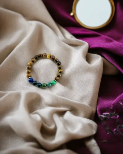 Inner Vision & Power Bracelet – Azurite & Tiger Eye - Image 3