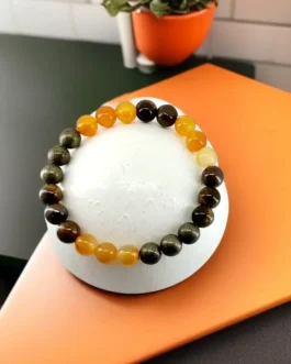 Warrior Energy Bracelet – Carnelian, Pyrite & Tiger Eye