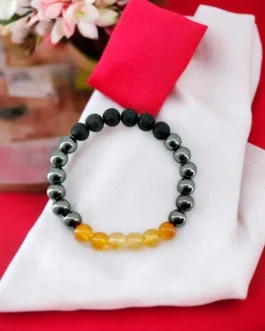 FireCore: Carnelian, Lava & Hematite Energy Bracelet