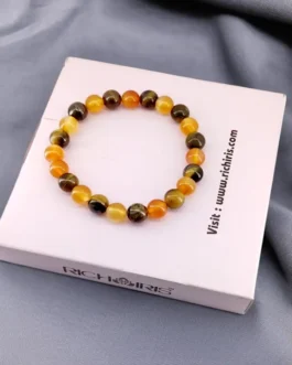 Ember Shield: Carnelian & Tiger Eye Confidence Bracelet