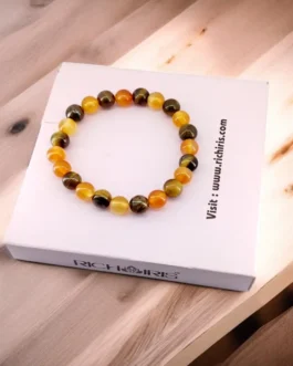 Ember Shield: Carnelian & Tiger Eye Confidence Bracelet