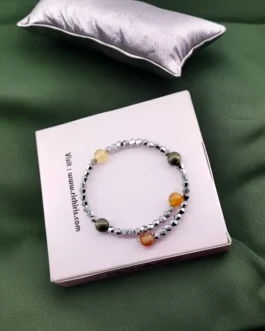 Confidence & Abundance Bracelet – Carnelian & Pyrite