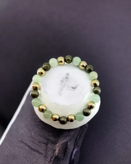Abundance Alchemy: Green Aventurine & Pyrite Wealth Bracelet
