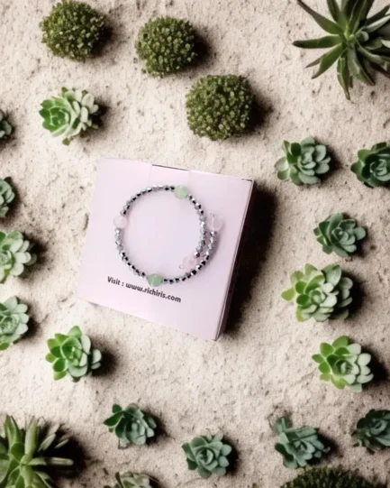 Harmony Bloom" Crystal Healing Bracelet - Image 3
