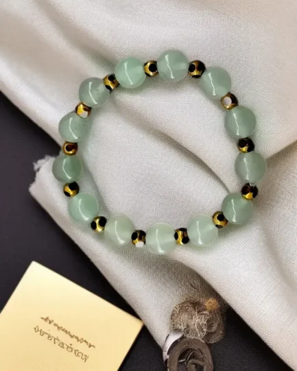 Green Aventurine Luck & Prosperity Bracelet with Elegant Bead Design - Image 2