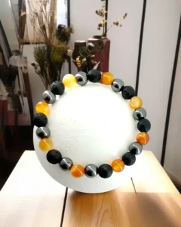 Ignite & Ground: Carnelian, Lava & Hematite Power Bracelet