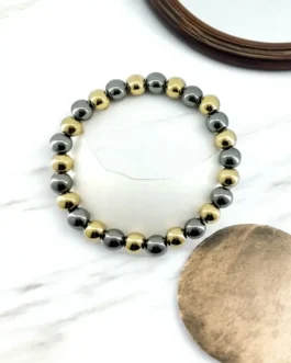 Golden Shield: Pyrite & Hematite Energy Bracelet