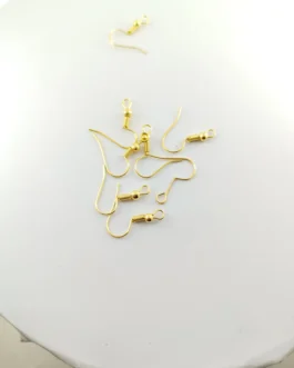 Classic collection Golden color metal Hooks for jewelry making/ Earrings Hooks (Pack of 100 pcs (50 pair))