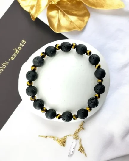 Lava Stone Healing Bracelet – Grounding, Balance & Strength - Image 3