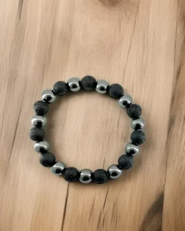 Forge & Focus: Lava and Hematite Grounding Bracelet