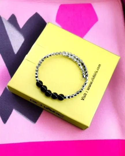 Obsidian Black Protection Bracelet – Grounding, Shielding & Clarity - Image 2