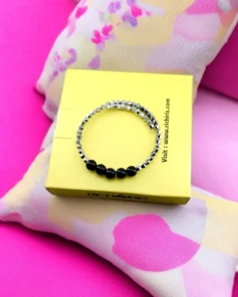 Obsidian Black Protection Bracelet – Grounding, Shielding & Clarity