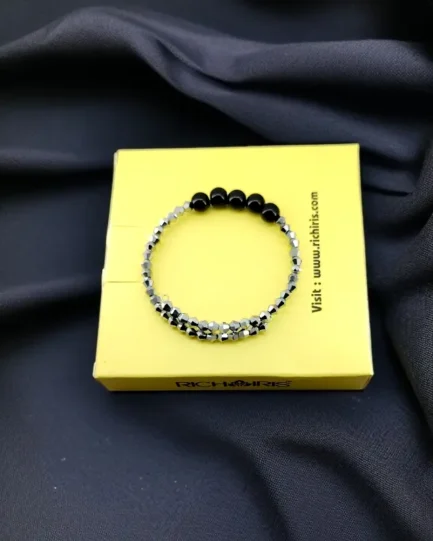 Obsidian Black Protection Bracelet – Grounding, Shielding & Clarity - Image 3