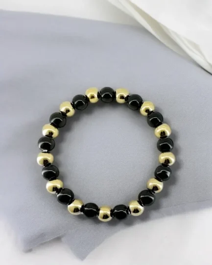 Shadow Guard: Obsidian & Hematite Protection Bracelet
