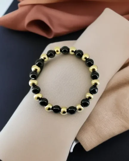 Shadow Guard: Obsidian & Hematite Protection Bracelet - Image 3