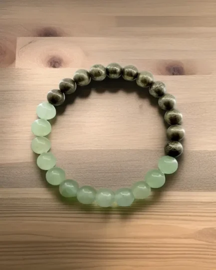 Prosperity Magnet Bracelet – Green Aventurine & Pyrite - Image 4