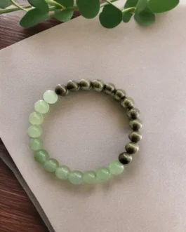 Prosperity Magnet Bracelet – Green Aventurine & Pyrite