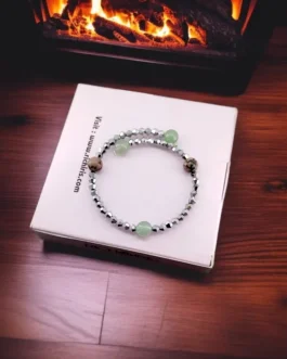 Rhodonite & Green Aventurine Healing Bracelet – Love, Healing & Emotional Balance