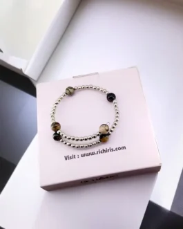 Rhodonite Heart Harmony Bracelet