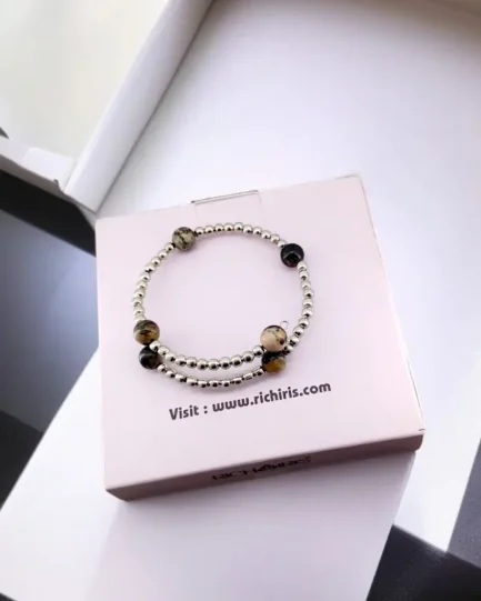 Rhodonite Heart Harmony Bracelet - Image 2