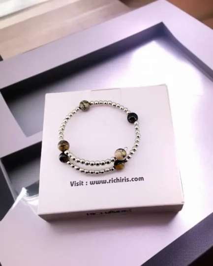 Rhodonite Heart Harmony Bracelet - Image 3