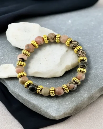 Rhodonite Stone Bracelet – Heart Healing & Inner Peace - Image 3