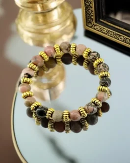 Rhodonite Stone Bracelet – Heart Healing & Inner Peace