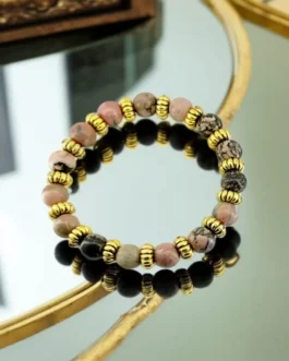 Rhodonite Stone Bracelet – Heart Healing & Inner Peace
