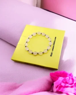 Rose Quartz & Silver Healing Bracelet
