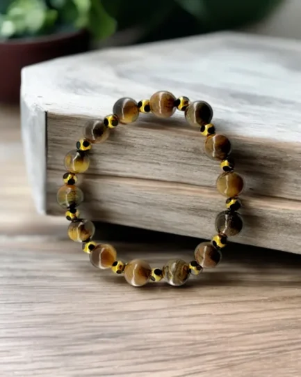 Tiger Eye Healing Bracelet – Confidence, Protection & Grounding - Image 3