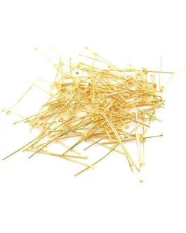 Head Pins Golden Finish Size 50mmx0.8mm Pack of 250 pcs.