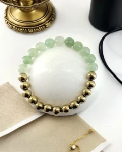 Abundance & Confidence Crystal Bracelet – Pyrite & Green Aventurine