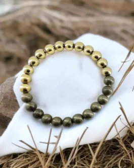 Wealth Warrior: Pyrite & Golden Pyrite Abundance Bracelet