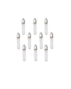 glass jewelry 10 Pieces Name on Rice Glass Vial Pendant 6mm Neck Width Glass Vial, Locket