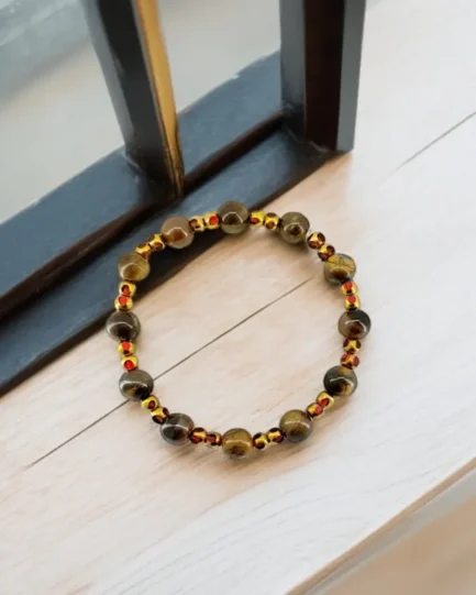 Courage & Clarity Bracelet – Tiger Eye for Strength & Focus - Image 2