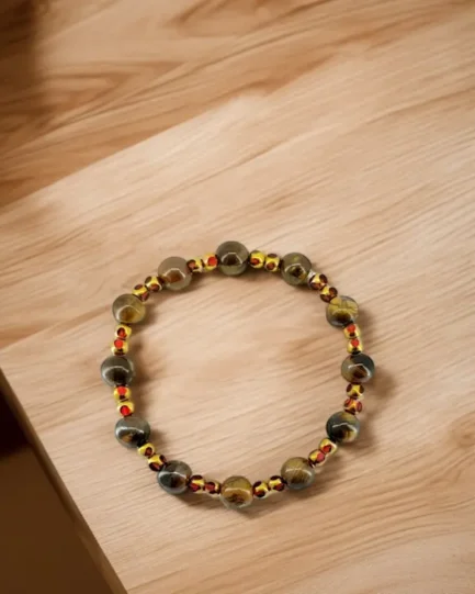 Courage & Clarity Bracelet – Tiger Eye for Strength & Focus